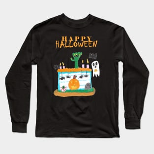 Halloween Drawing Design Long Sleeve T-Shirt